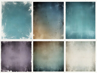 Grunge distressed texture overlay collection