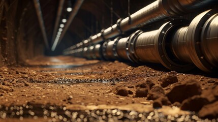 A Dark Industrial Tunnel