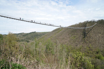 Geierlay suspension bridge was the longest suspension bridge in Germany until 2017      