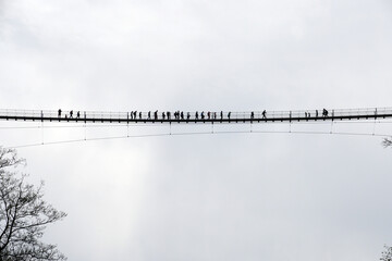 Geierlay suspension bridge was the longest suspension bridge in Germany until 2017      