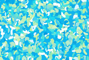 Light Blue, Yellow vector pattern with chaotic shapes.