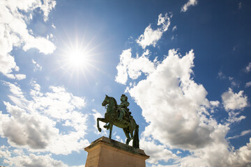 King Louis XIV statue , Versailles Palace , France