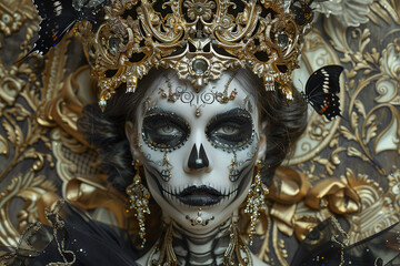 Queen of Skulls. Santa Muerto