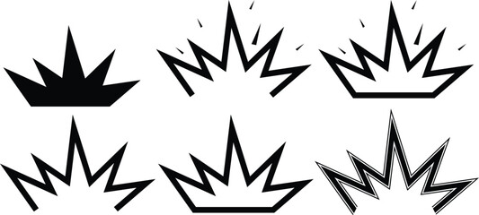 Collision isolated vector illustration icon. Explosion emoji illustration icon © JunnU studio