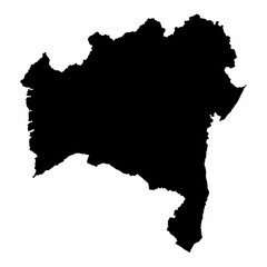 Bahia State silhouette map