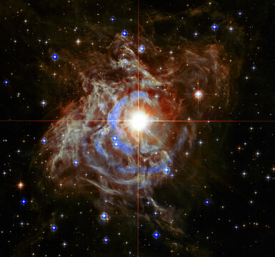 Cepheid Variable Star RS Puppis. Digital enhancement of an image by NASA