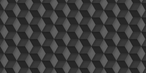 	
Abstract cubes geometric tile and mosaic wall or grid backdrop hexagon technology wallpaper background. Black and gray geometric block cube structure backdrop grid triangle texture vintage design.