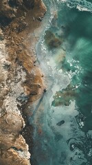 Capture a thoughtprovoking image of a person staring out at a polluted ocean, showcasing the devastating impact of pollution Use subtle visual cues to convey the urgency for innovative solutions