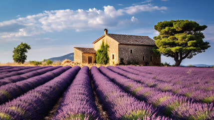 house in the lavender field.