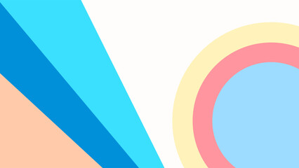 ABSTRACT BACKGROUND WITH GEOMETRIC SHAPES PASTEL FLAT COLOR VECTOR DESIGN TEMPLATE FOR WALLPAPER, COVER DESIGN, HOMEPAGE DESIGN