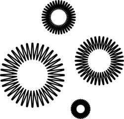 Star icons. Gold Star or favorite flat icon for apps and websites. Rating Star icon. Star vector collection. Modern simple stars. Vector illustration.