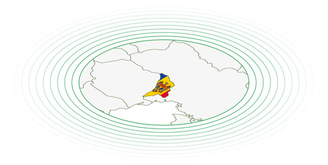 Moldova oval map.