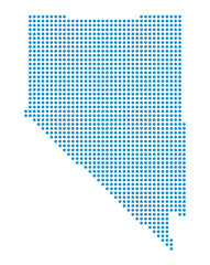 Map of Nevada state from dots - 779972553