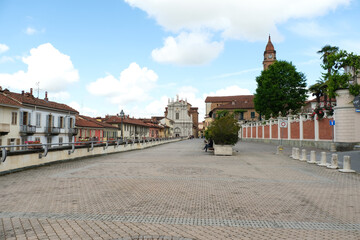 Fototapeta premium La città di Bra in provincia di Cuneo, Piemonte, Italia.