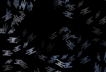 Dark Black vector layout with flat lines.