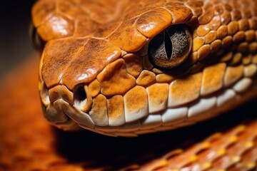Obraz premium Colorful snake python cobra viper forest hiding waiting for prey rainforest jungle untouched nature predator venomous venom dangerous wildlife poisonous animal skin tail creepy african exotic species