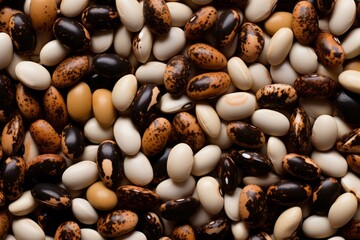 Vibrant Spotted beans colorful. Vegetable natural. Generate Ai