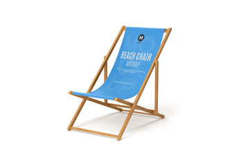 Beach Chair Mockup - obrazy, fototapety, plakaty