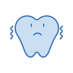 Nervous  icon design with white background stock illustration