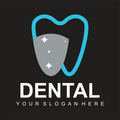 modern Dental logo icon design vectortemplate