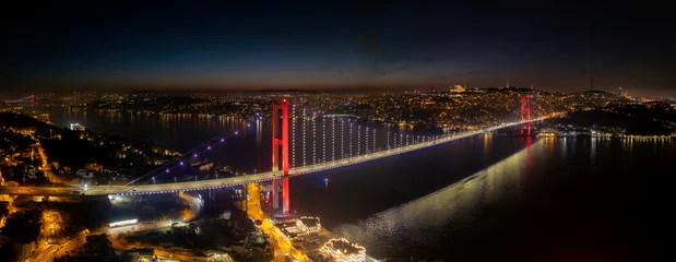 Bosphorus Bridge istanbul Turkey ( July 15 martyr bridge ) magnificent view of istanbul © yusuftatliturk