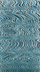 Image distortion. Digital glitch. Zebra pattern old analog tv vibration wave distressed curve bad signal tech failure abstract background. - 779983121