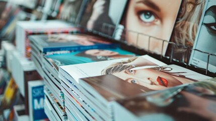 Stack of different magazines - obrazy, fototapety, plakaty