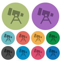 Telescope solid color darker flat icons