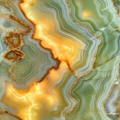 Colorful Jade stone slab with light light shining through the stone