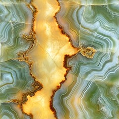 Colorful Jade stone slab with light light shining through the stone