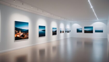White Room With Paintings on Wall