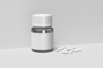 Medice Pills Bottle blank