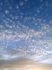 blue sky with clouds