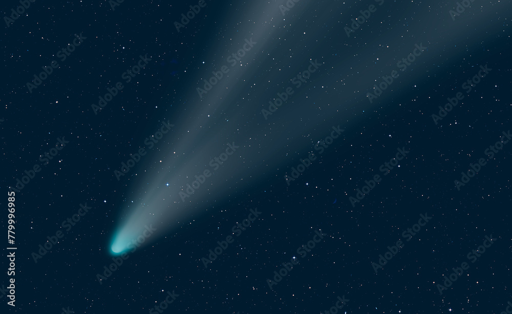 Poster Comet on the space 