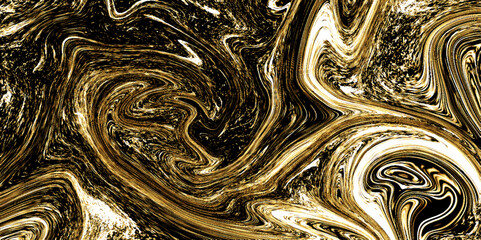 Gold fluid art marbling paint textured background. Marble ink texture wall tile with a luxurious acrylic painted waves texture background. Luxury golden liquid marble background. 