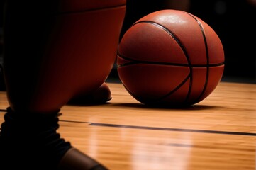 Obraz premium Three red basketballs are stacked on top of each other
