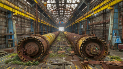 a factory in russia - 780012967