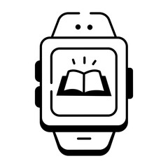 Obraz premium Liner Smartwatch Icons