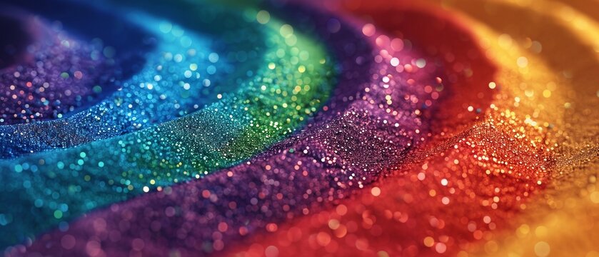 Macro shot, rainbow sand layers, soft shadows, extreme detail, bright colors, dynamic texture , 8K , high-resolution, ultra HD,up32K HD