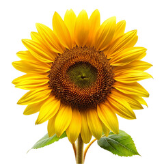 Obraz premium Sun flower isolated on transparent background