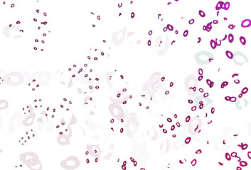 Light Pink vector backdrop with dots.