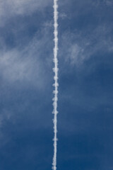 Airplane Trails Above Zion Canyon