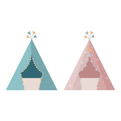 Girl or boy teepee tent © INSPIRIA.K