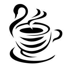 Goose and a cup of coffee