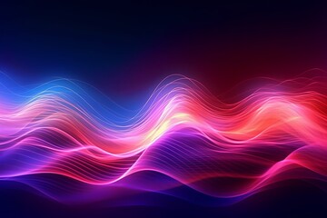 Vibrant Fiber Optics Colorful Technological Background