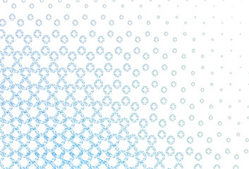 Light blue, green vector cover with spots.