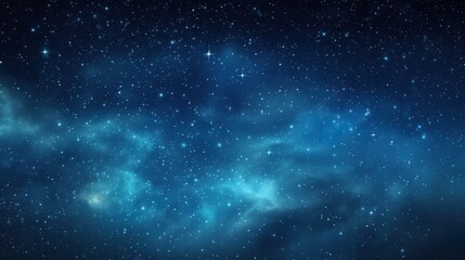 Fototapeta na wymiar Stellar display of a starry night sky with clouds of interstellar dust resembling nebulae, evoking vastness and the universe's mysteries