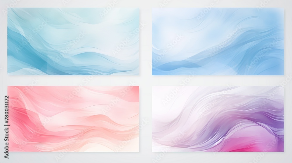 Canvas Prints calming waves of blue tones flow across the canvas, giving a sense of tranquility and fluid motion i