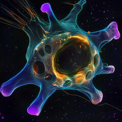 picture of cancer cell by microscope