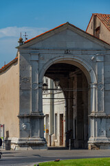 Historical gate leading to the old town of Koper, Slovenia